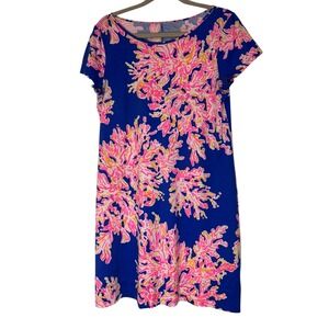 Lilly Pulitzer Marlowe‎ Brilliant Blue It's Electric Cotton Dress Size XS